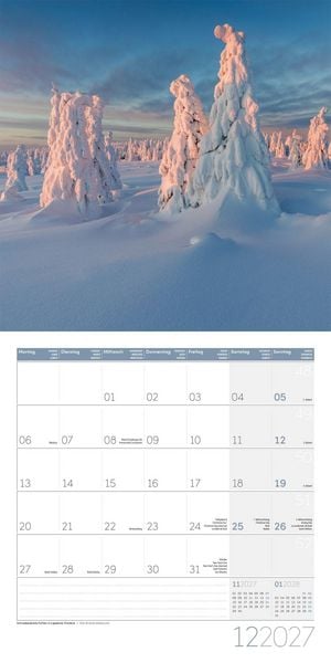 Produktbild: B&auml;ume Kalender 2027 - 30x30 - Art12