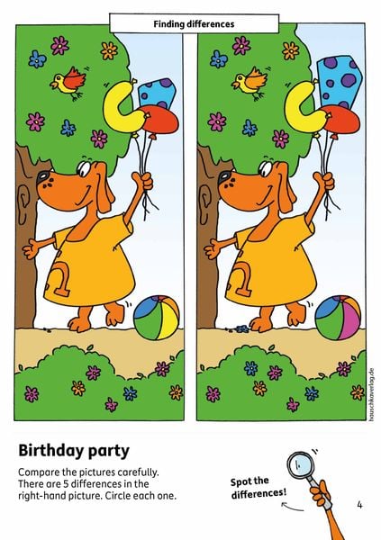 Produktbild: Kindergarten Activity Book from age 4 years - Spot the difference - for kids, boy and girl