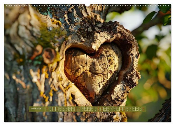 Produktbild: Mit dem Herzen der Natur (Wandkalender 2026 DIN A2 quer), CALVENDO Monatskalender