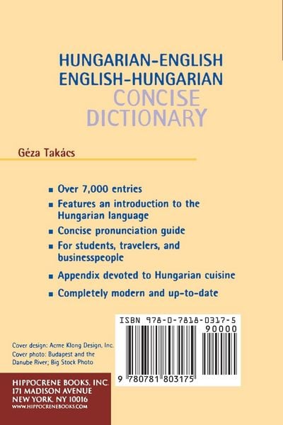 Produktbild: Hungarian-English/English-Hungarian Concise Dictionary