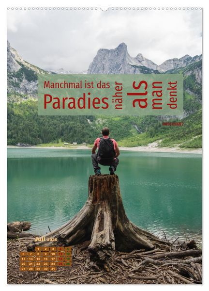 Produktbild: Verr&uuml;ckt nach REISEN Fernweh - Travel - Spr&uuml;che (Wandkalender 2026 DIN A2 hoch), CALVENDO Monatskalender