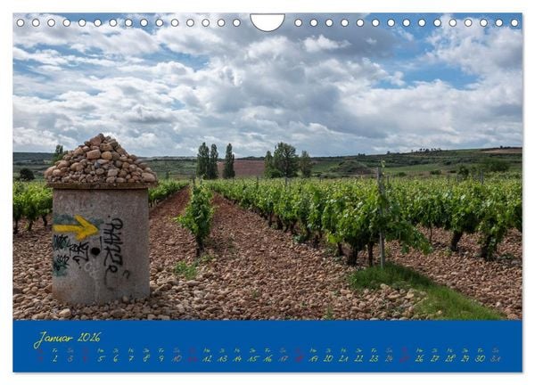 Produktbild: Camino 2026 (Wandkalender 2026 DIN A4 quer), CALVENDO Monatskalender