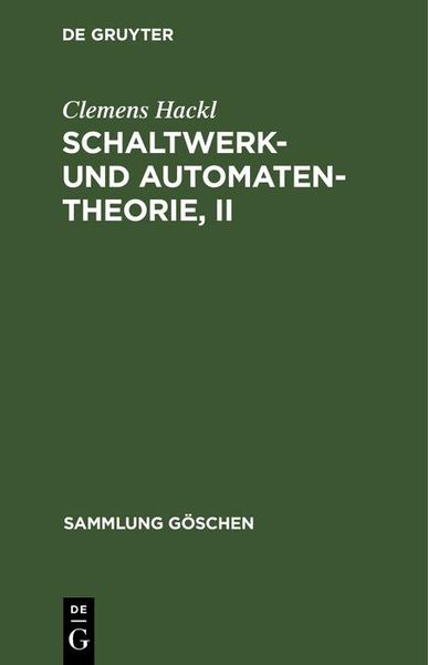 Produktbild: Schaltwerk- und Automatentheorie, II