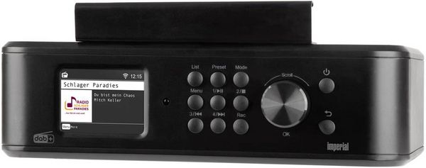 Produktbild: Imperial DABMAN i460 (sw) Internet K&uuml;chenradio Internet, DAB+, UKW, FM Bluetooth&reg;, Internetradio, UKW, USB, WLAN, Notfallradio