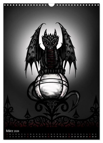 Produktbild: Drachen (Wandkalender 2026 DIN A3 hoch), CALVENDO Monatskalender