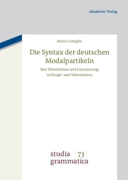 Produktbild: Die Syntax der deutschen Modalpartikeln