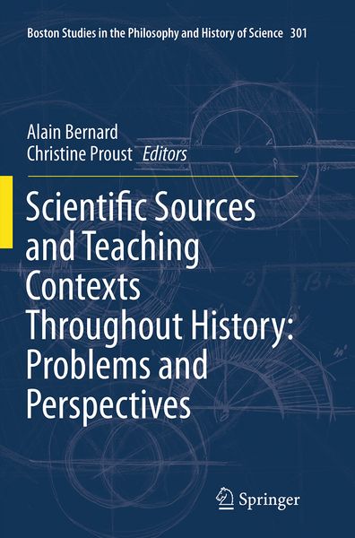 Produktbild: Scientific Sources and Teaching Contexts Throughout History: Problems and Perspectives