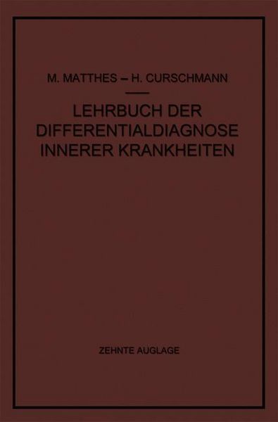 Produktbild: Lehrbuch der Differentialdiagnose innerer Krankheiten