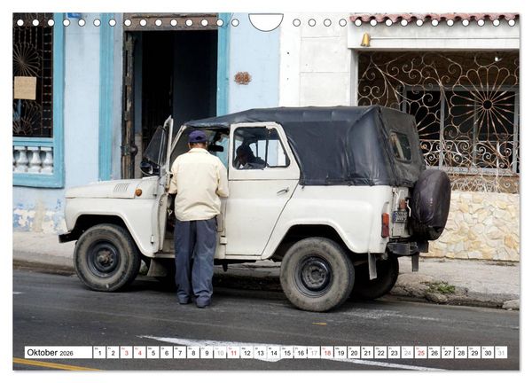 Produktbild: Sowjet-Legende - Der Gel&auml;ndewagen UAZ-469 in Kuba (Wandkalender 2026 DIN A4 quer), CALVENDO Monatskalender