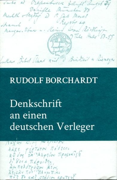 Produktbild: Denkschrift an einen deutschen Verleger