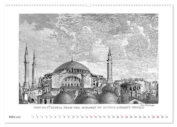 Produktbild: Istanbul - Hauptstadt des osmanischen Reiches seit 1453 (hochwertiger Premium Wandkalender 2026 DIN A2 quer), Kunstdruck in Hochglanz
