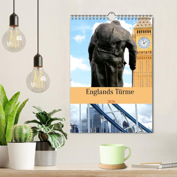 Produktbild: Englands T&uuml;rme (Wandkalender 2026 DIN A4 hoch), CALVENDO Monatskalender