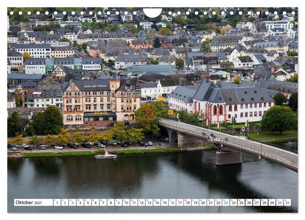 Produktbild: Die sch&ouml;nsten Orte im Moseltal - Von der Burg Eltz bis nach Trier (Wandkalender 2027 DIN A4 quer), CALVENDO Monatskalender