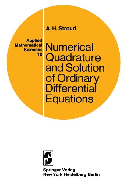 Produktbild: Numerical Quadrature and Solution of Ordinary Differential Equations