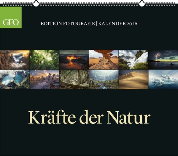 Produktbild: GEO Edition: Kräfte der Natur 2026 - Wand-Kalender - Poster-Kalender - 70x60