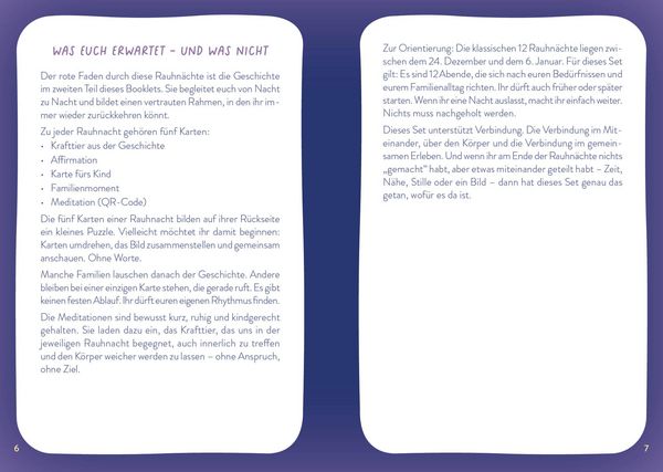 Produktbild: Kartenset: Entdecke den Zauber der Rauhn&auml;chte &ndash; 60 Karten mit Begleitheft f&uuml;r die ganze Familie