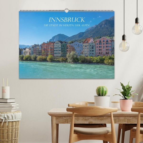 Produktbild: Innsbruck - Die Stadt im Herzen der Alpen (Wandkalender 2026 DIN A2 quer), CALVENDO Monatskalender