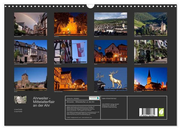 Produktbild: Ahrweiler - Mittelalterflair an der Ahr (Wandkalender 2026 DIN A3 quer), CALVENDO Monatskalender