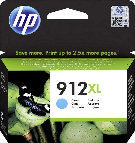 HP 912XL Druckerpatrone Original Cyan 3YL81AE Tinte