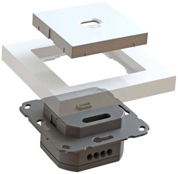Produktbild: Ehmann 6560x0000 USB-Ladesteckdose Wei&szlig;