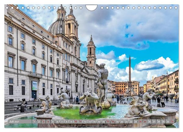 Produktbild: Rom - Ewige Stadt am Tiber (Wandkalender 2027 DIN A4 quer), CALVENDO Monatskalender