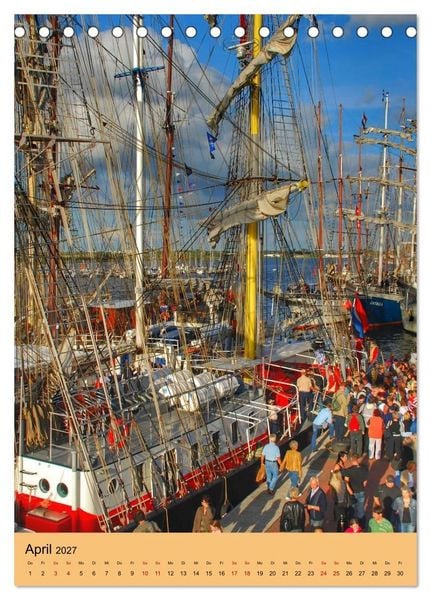 Produktbild: SAIL Rostock-Warnem&uuml;nde. Du bist so sch&ouml;n (Tischkalender 2027 DIN A5 hoch), CALVENDO Monatskalender