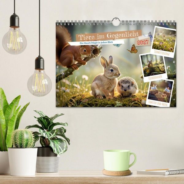 Produktbild: Tiere im Gegenlicht (Wandkalender 2027 DIN A4 quer), CALVENDO Monatskalender
