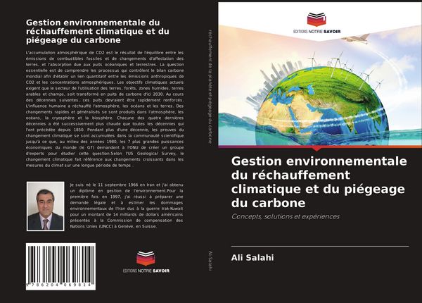 Produktbild: Gestion environnementale du r&eacute;chauffement climatique et du pi&eacute;geage du carbone