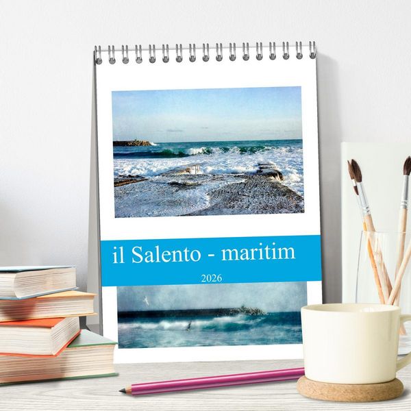 Produktbild: il Salento - maritim (Tischkalender 2026 DIN A5 hoch), CALVENDO Monatskalender