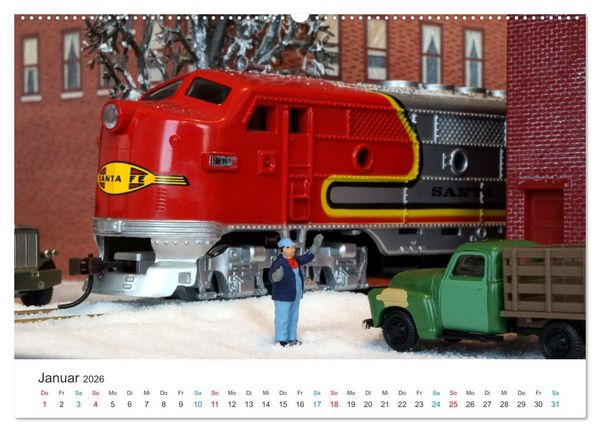 Produktbild: Miniaturbahnen international (hochwertiger Premium Wandkalender 2026 DIN A2 quer), Kunstdruck in Hochglanz