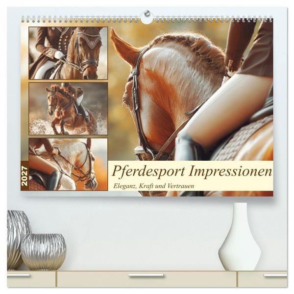 Produktbild: Pferdesport Impressionen. Eleganz, Kraft und Vertrauen (hochwertiger Premium Wandkalender 2027 DIN A2 quer), Kunstdruck in Hochglanz