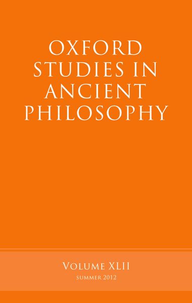 Produktbild: Oxford Studies in Ancient Philosophy, Volume 42