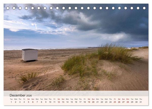 Produktbild: The Charm of Denmark's North Sea (Desk Calendar 2026 DIN A5 landscape), CALVENDO 12 Month DeskCalendar