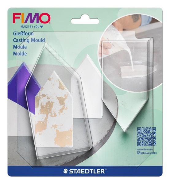 Produktbild: STAEDTLER FIMO Gie&szlig;form Schalen H&auml;user, 2 St&uuml;ck