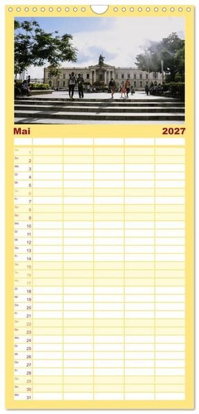 Produktbild: Familienplaner 2027 - El Salvador - Unber&uuml;hrte und wundersch&ouml;ne Natur. mit 5 Spalten (Wandkalender, 21 x 45 cm) CALVENDO