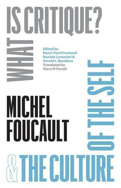 Produktbild: What Is Critique?" and "The Culture of the Self