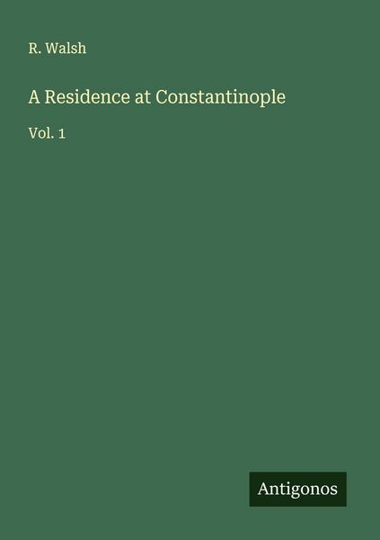 Produktbild: A Residence at Constantinople