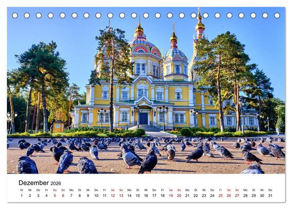 Produktbild: Zentralasien - Entlang der alten Seidenstra&szlig;e (Tischkalender 2026 DIN A5 quer), CALVENDO Monatskalender