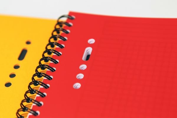 Produktbild: OXFORD International Activebook A5+, kariert 5 mm, 80 Blatt, 80 g/m&sup2;, 10fach gelocht, mit PP-Deckel und Lesezeichen-Register