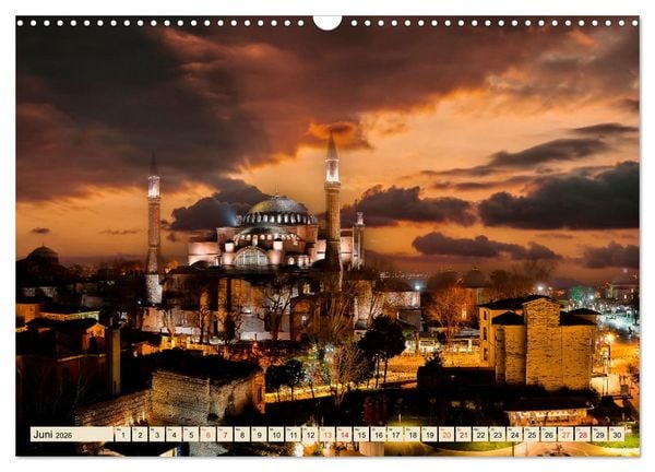Produktbild: Metropolen - Nacht Skylines (Wandkalender 2026 DIN A3 quer), CALVENDO Monatskalender