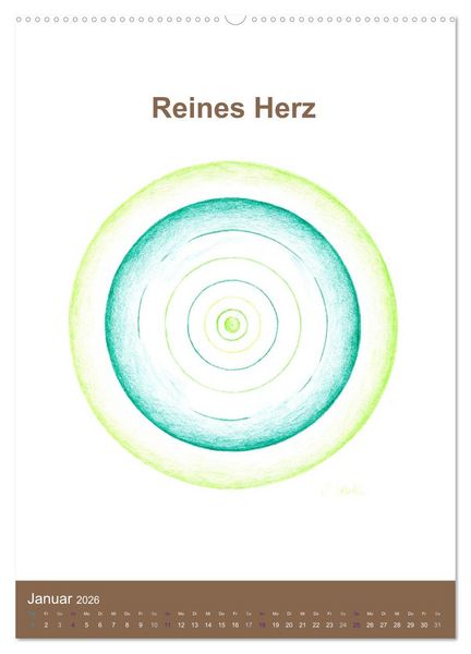 Produktbild: Delfinheilsymbole (Wandkalender 2026 DIN A2 hoch), CALVENDO Monatskalender