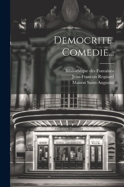 Produktbild: Democrite. Comedie...