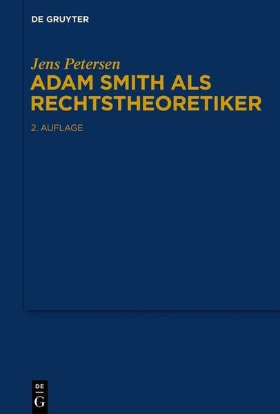 Produktbild: Adam Smith als Rechtstheoretiker