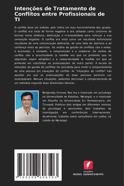 Produktbild: Inten&ccedil;&otilde;es de Tratamento de Conflitos entre Profissionais de TI