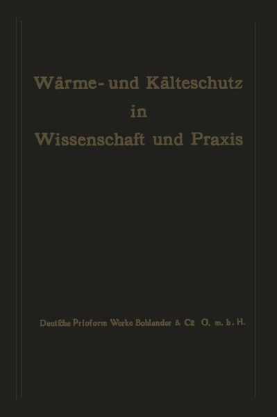 Produktbild: W&auml;rme- und K&auml;lteschutz in Wissenschaft und Praxis