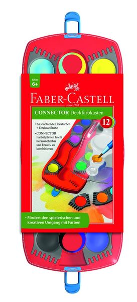 Produktbild: Faber-Castell Farbkasten Connector 12 Farben