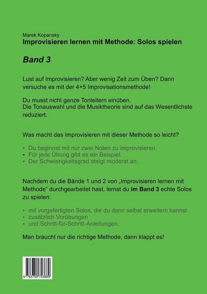 Produktbild: Improvisieren lernen mit Methode / Band 3