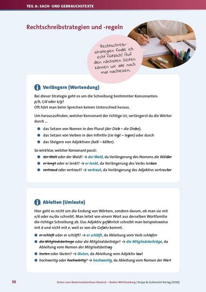 Produktbild: Sicher zum Realschulabschluss Deutsch Baden-W&uuml;rttemberg neues Pr&uuml;fungsformat 2027