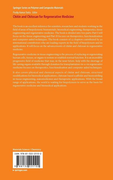 Produktbild: Chitin and Chitosan for Regenerative Medicine