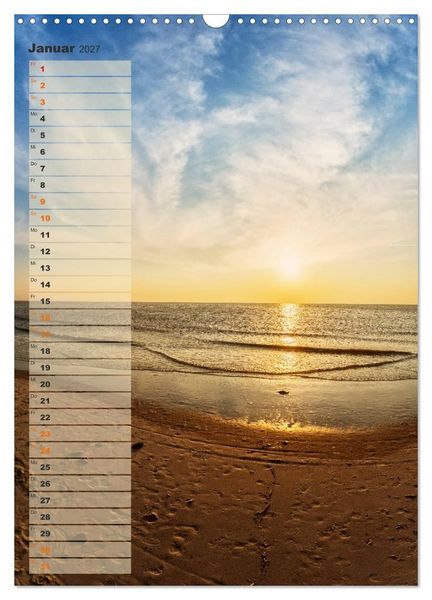 Produktbild: Zwischen D&uuml;nen und Watt / Geburtstagskalender (Wandkalender 2027 DIN A3 hoch), CALVENDO Monatskalender